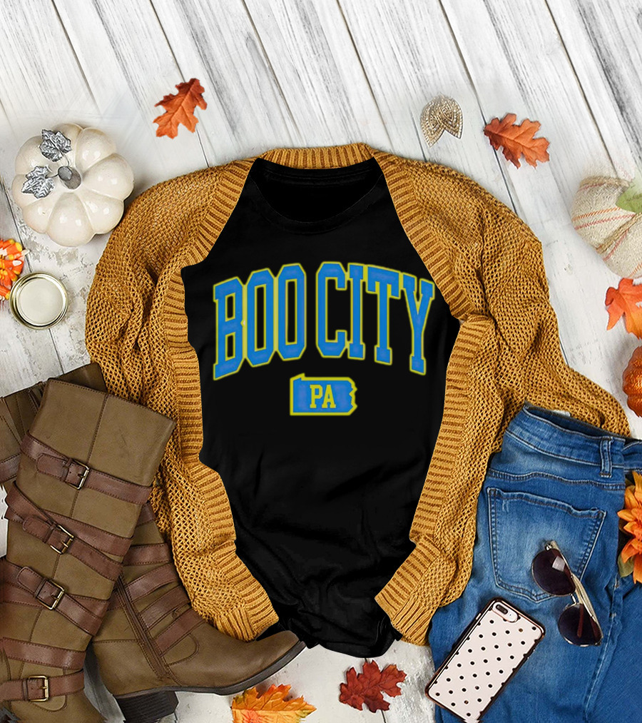 BOO CITY PA Philadelphia-Inspired Ghost T-Shirt