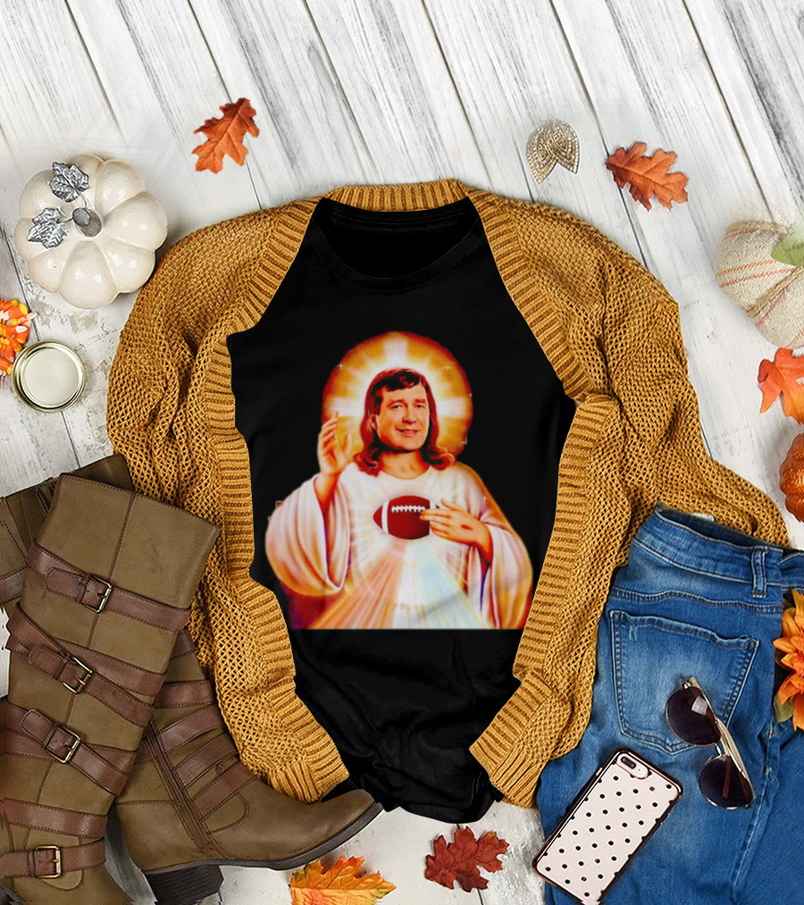 Church of Smart Jesus with Football Halo T-Shirt