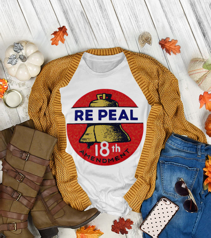 Repeal the 18th Amendment Liberty Bell Emblem T-Shirt