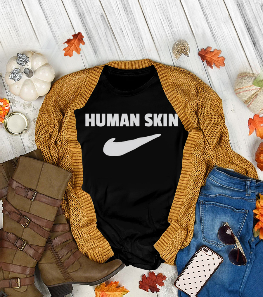 Human Skin Swoosh T-Shirt