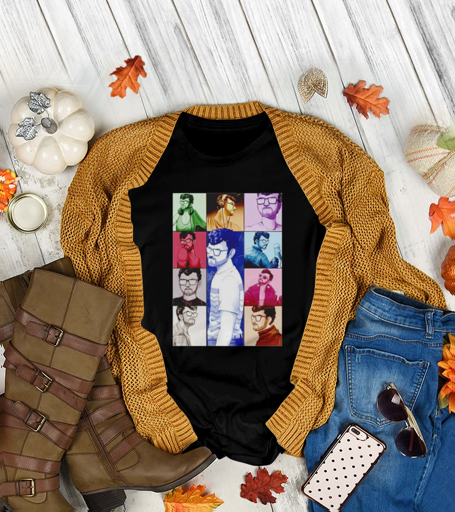 Raynarvaezjr The Eras Tour Multicolor Portraits T-Shirt
