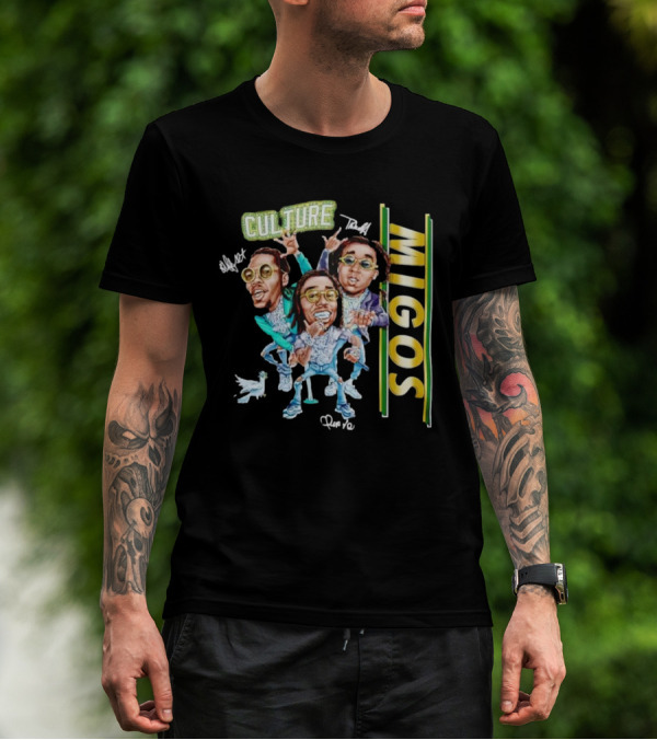 CULTURE TRAP MIGOS OFFSET QUAVO TAKEOFF CARICATURE T-Shirt