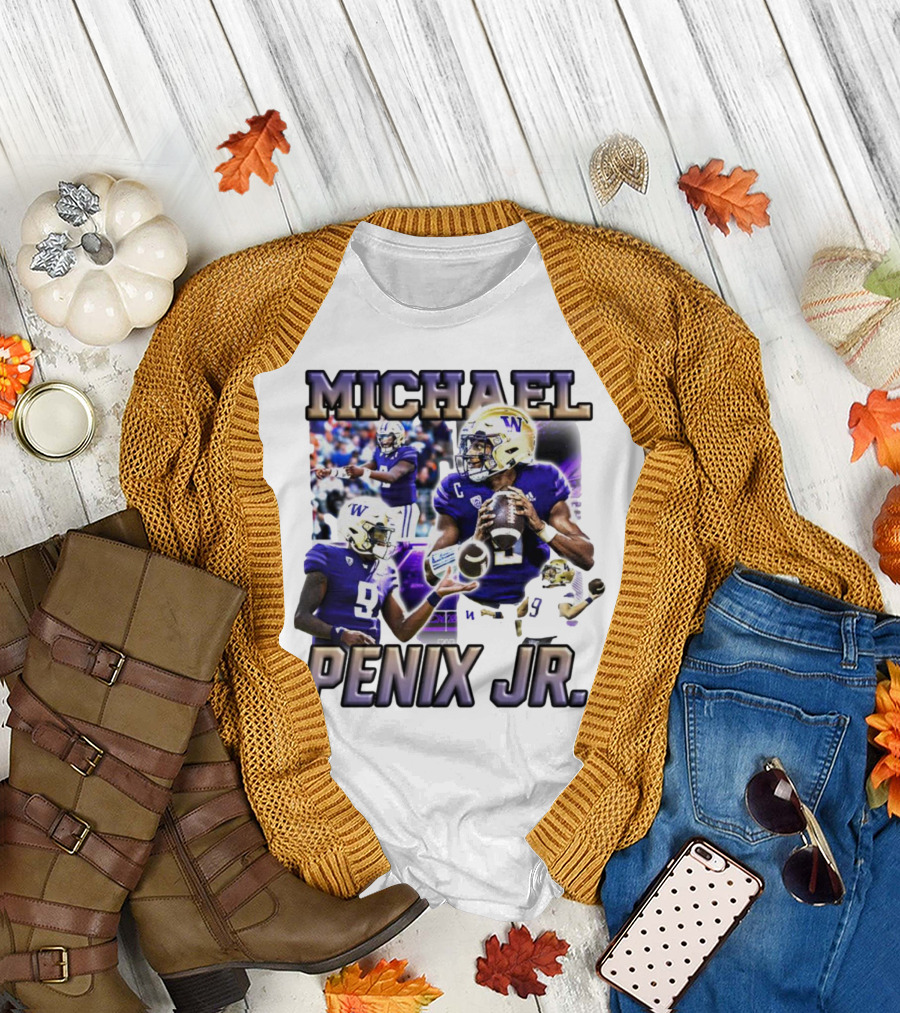 Michael Penix Jr. Washington Huskies Quarterback Football Player T-Shirt