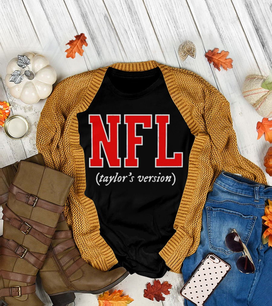 NFL Taylor’s Version Play on Classic Sports and Music Themes T-Shirt