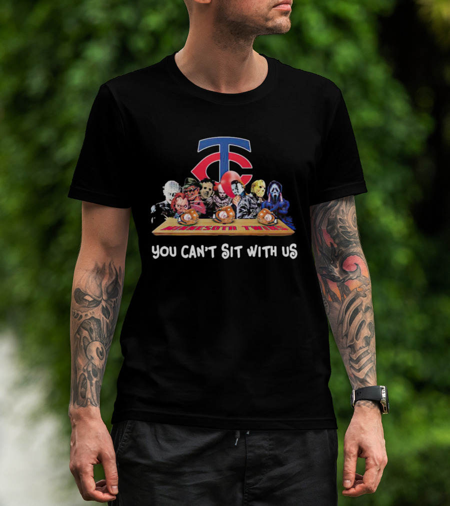 Minnesota Twins Horror Movies Halloween You Can’t Sit With Us T-Shirt