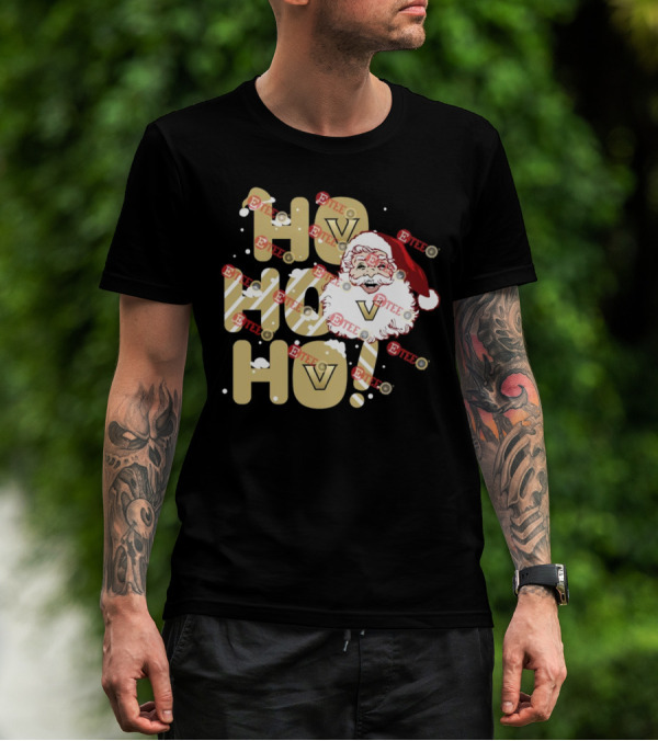 Ho Ho Ho Vanderbilt Commodores Santa Claus Christmas T-Shirt