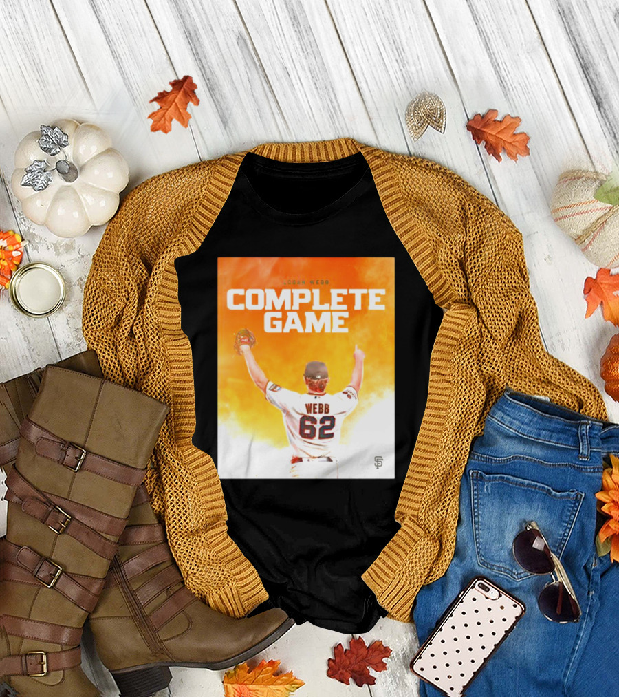 Logan Webb Complete Game San Francisco Giants Jersey Number 62 T-Shirt
