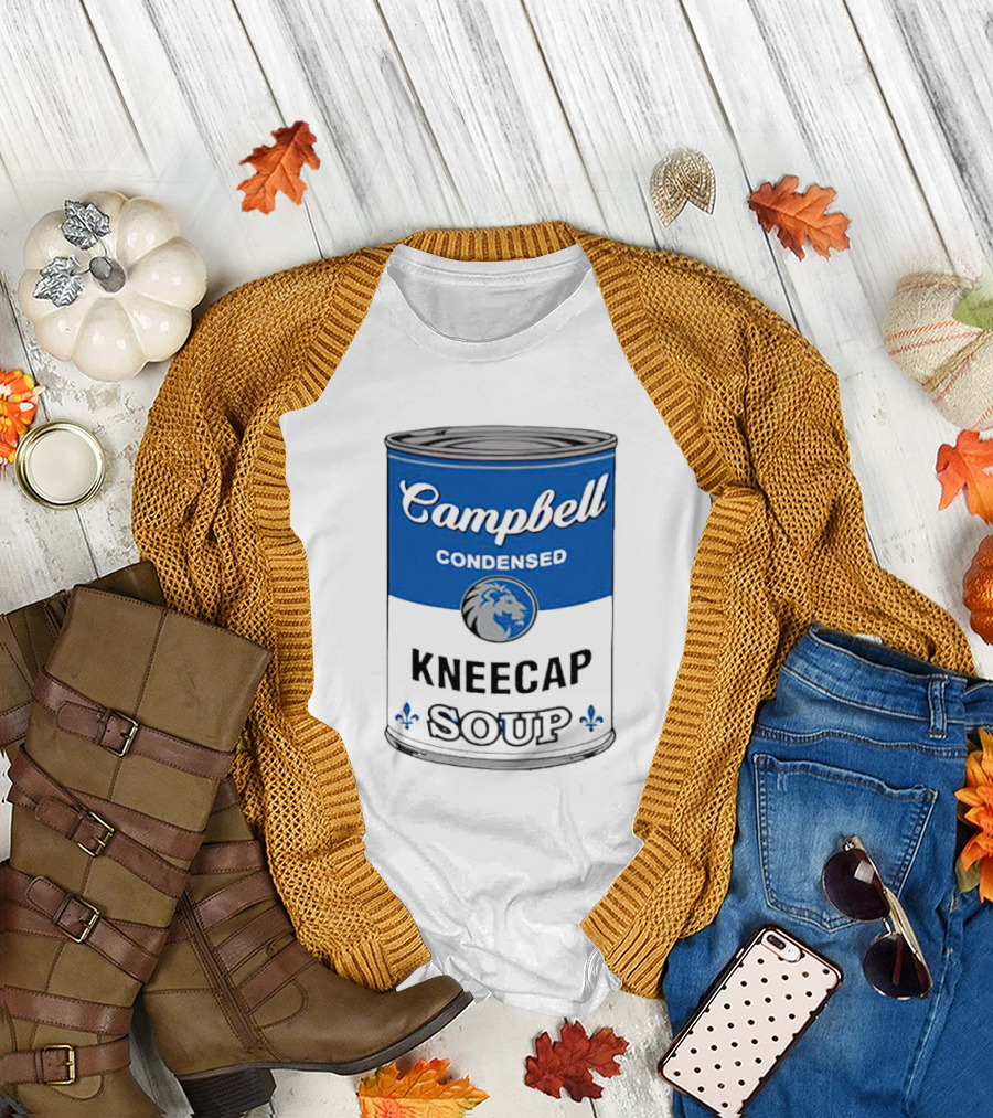 Campbell Condensed Kneecap Soup Lions Fan T-Shirt