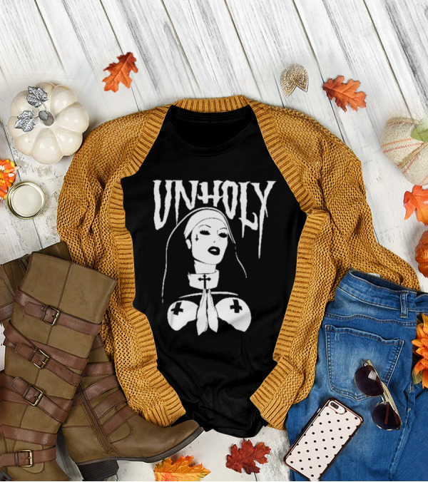 UNHOLY Nun Gothic Iconography T-Shirt
