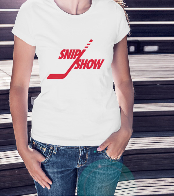 Detroit Red Wings Snip Show Hockey Stick T-Shirt