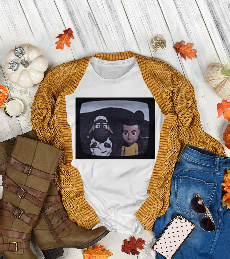 Amanda The Adventurer TV Show Characters on Vintage Screen T-Shirt