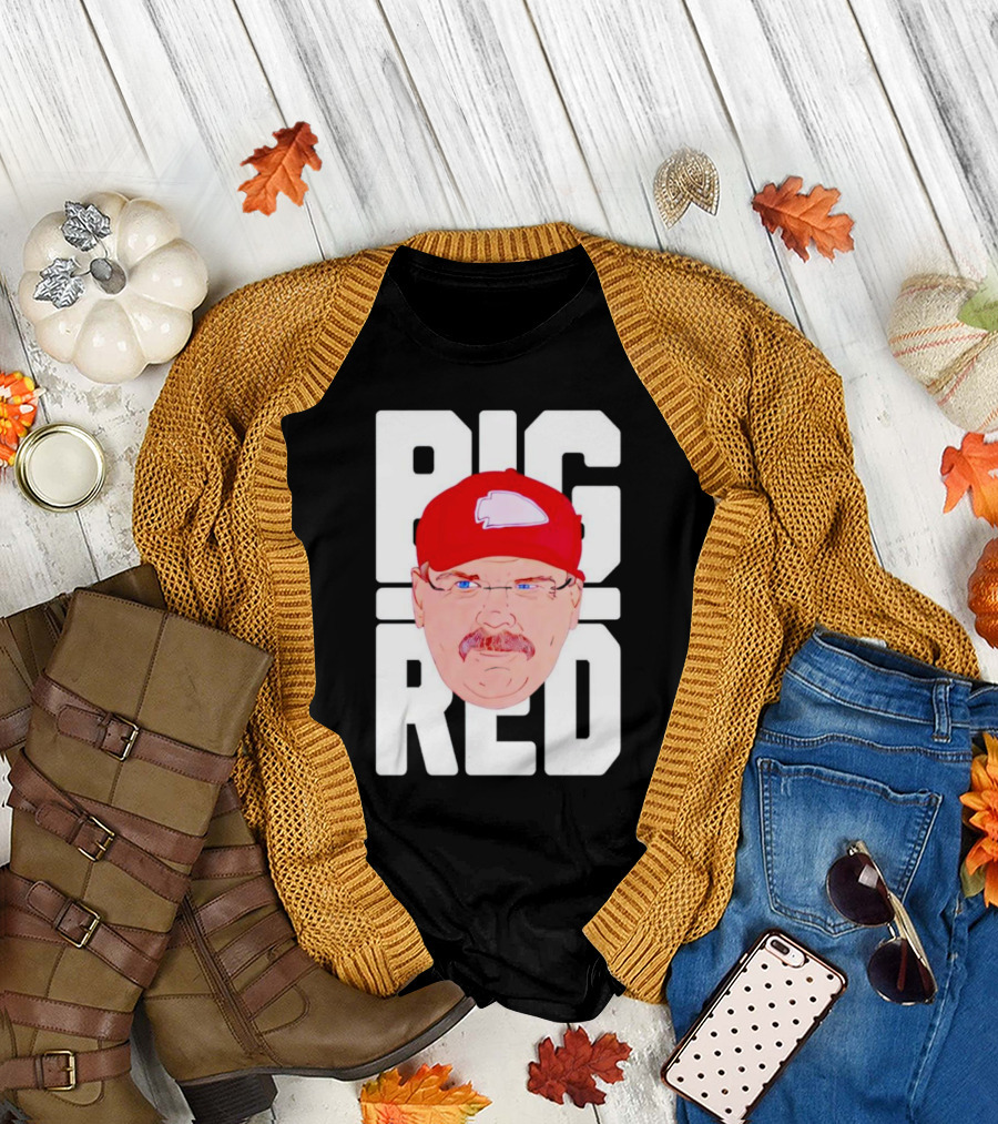 Big Red Football Coach Mavericks T-Shirt