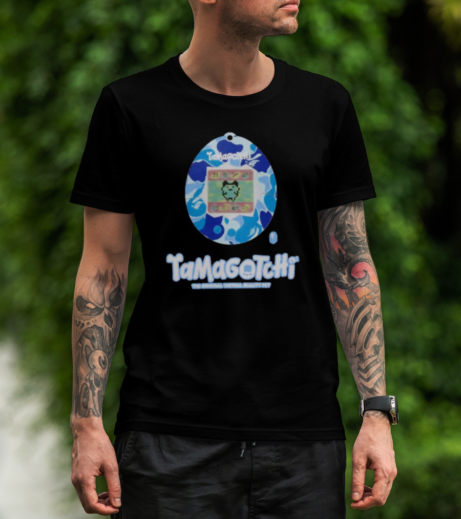 Tamagotchi Bape Collaboration The Original Virtual Reality Pet T-Shirt