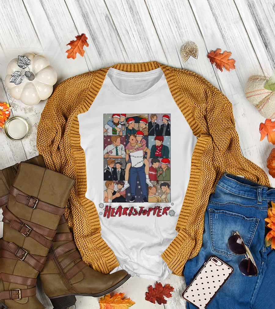 Nick And Charlie Heartstopper Christmas Scenes Eras Tour T-Shirt