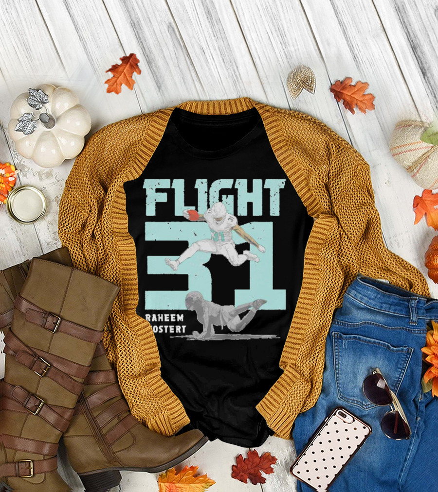 Raheem Mostert Flight 31 Miami Football T-Shirt
