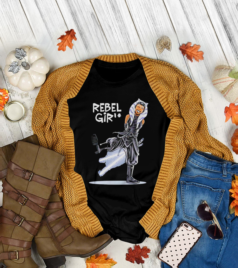 Ahsoka Tano Star Wars Rebel Girl Cartoon Jedi Warrior T-Shirt