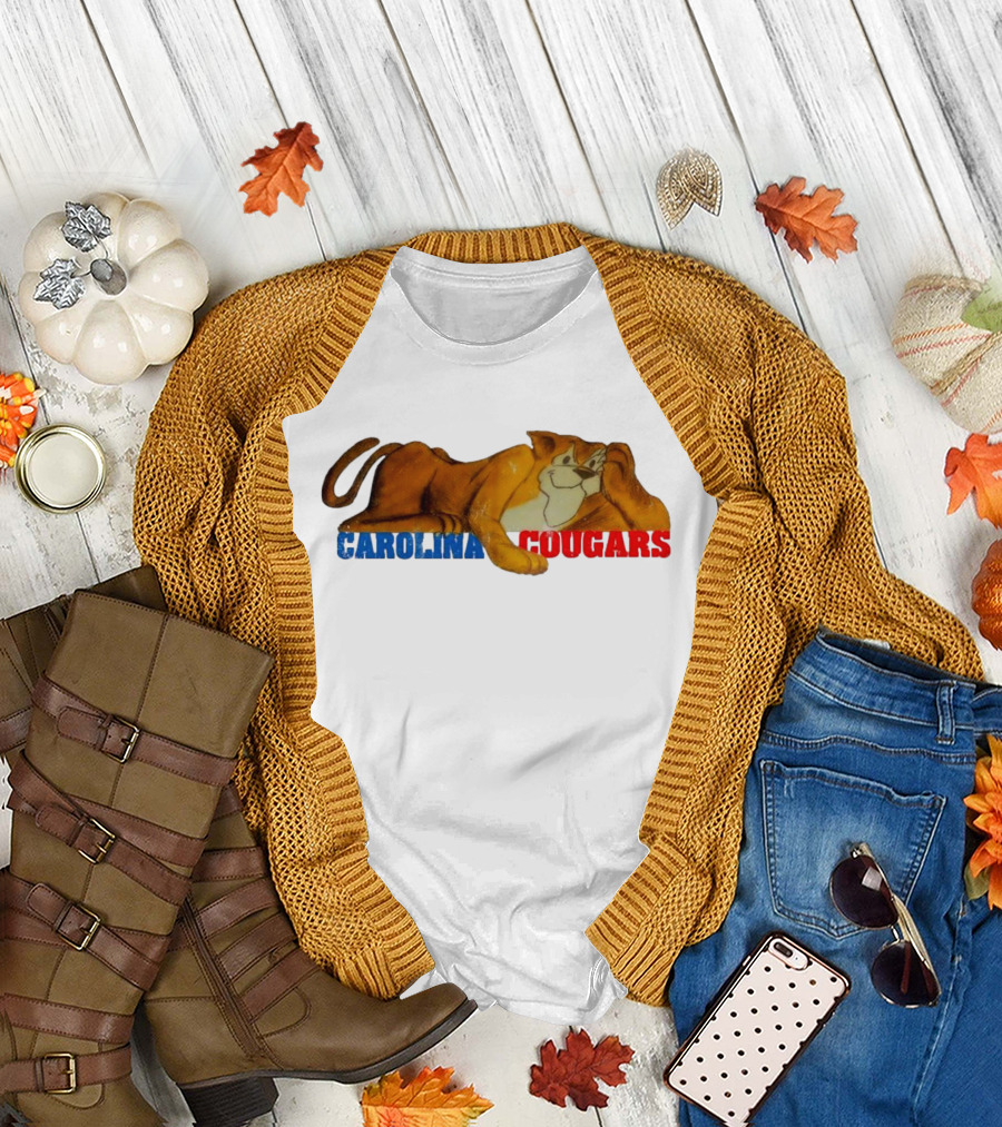 Carolina Cougars Vintage Mascot Retro T-Shirt