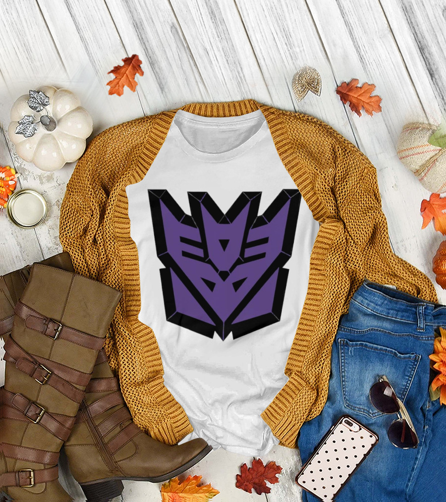 Decepticons Transformers Purple Emblem Ringer T-Shirt