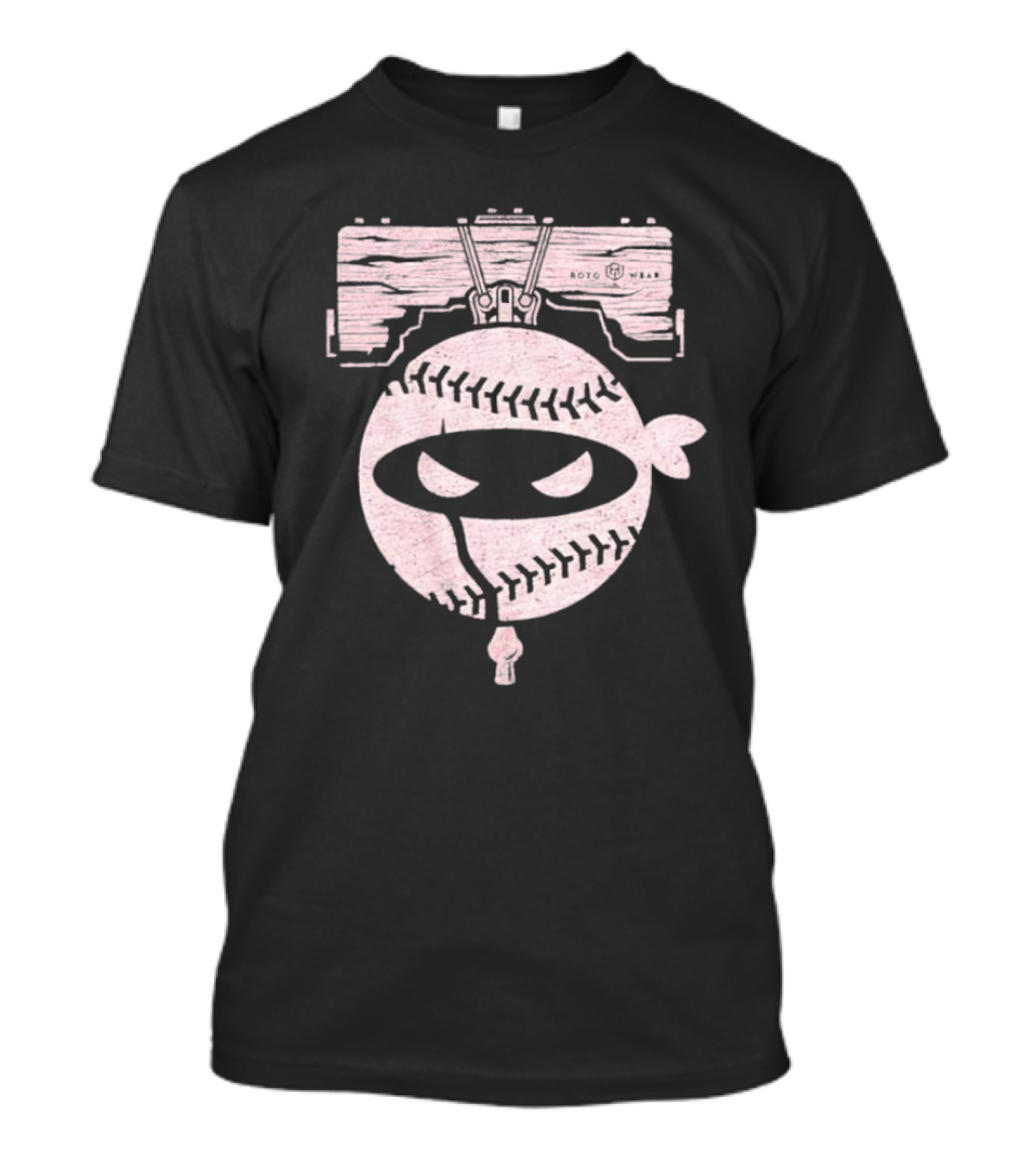 Roto Wear Pitching Ninja Baseball Bell T-Shirt