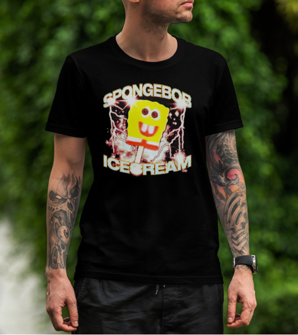 SPONGEBOB ICE CREAM POPSICLE LIGHTNING BOLTS T-Shirt