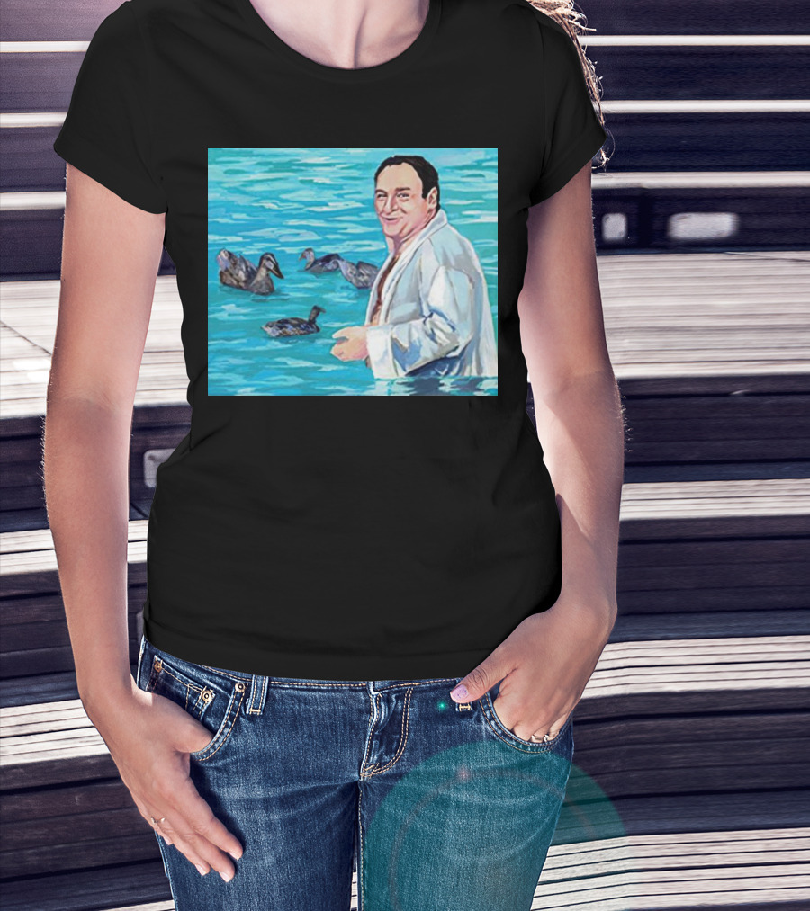 The Sopranos Tony Soprano Ducks Pool Scene Fan T-Shirt