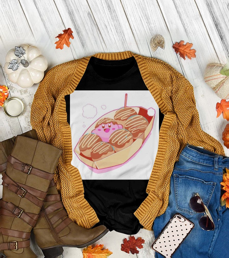 Kirby Takoyaki Pink Treat Trend T-Shirt
