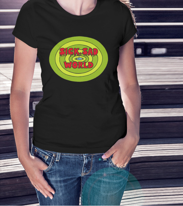 Sick Sad World Eye Concentric Circles Logo From Daria T-Shirt