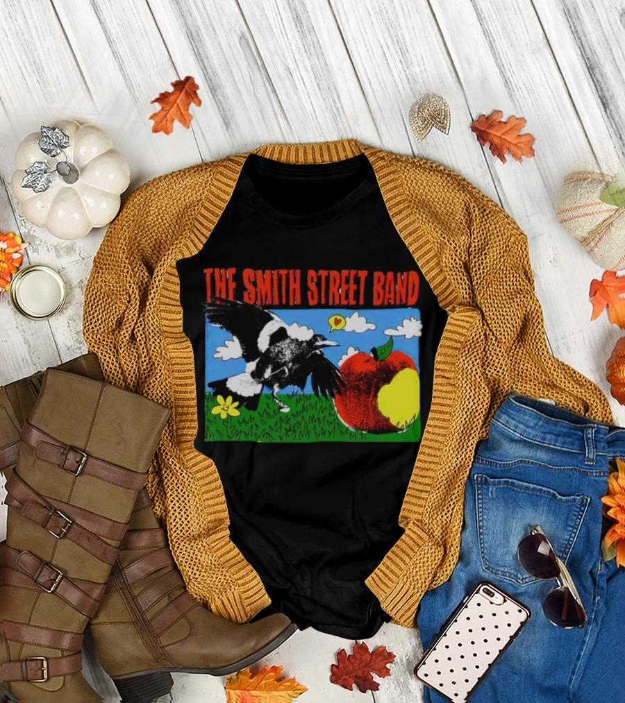 The Smith Street Band Magpie Clouds Apple Flower Grass T-Shirt