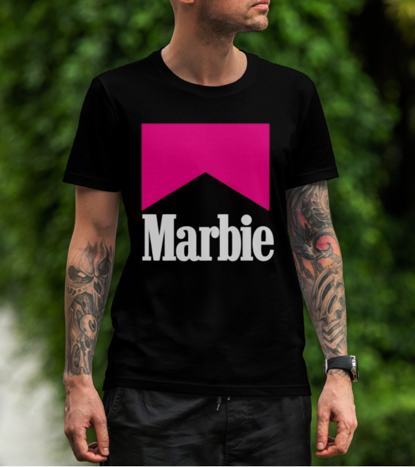 Marbie Logo With Pink Iconic T-Shirt