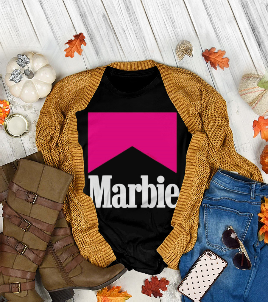 Marbie Logo with Pink Iconic T-Shirt