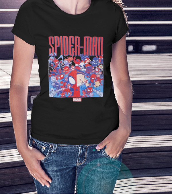 Marvel Spider-Man Cartoon Group Adventure T-Shirt