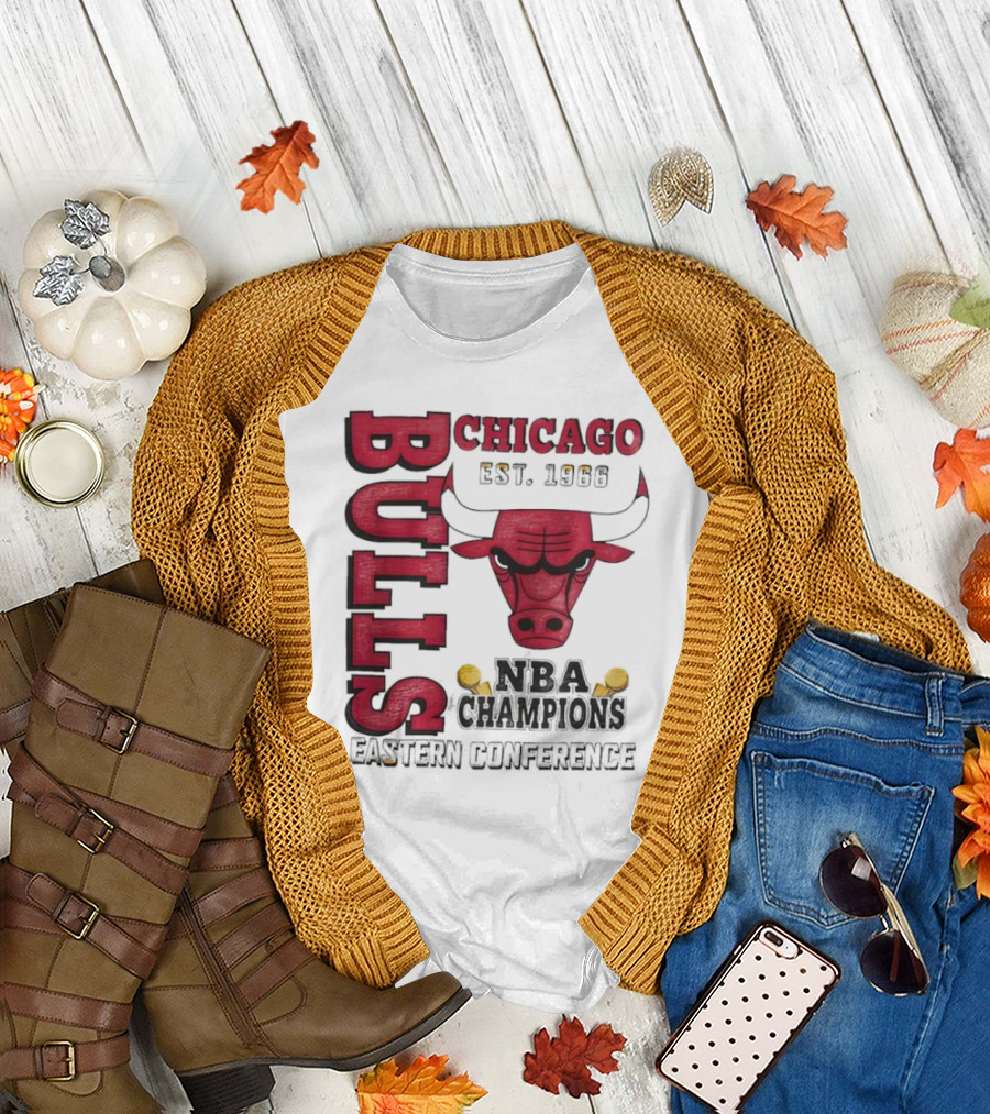 Chicago Bulls NBA Champions Eastern Conference Bull T-Shirt