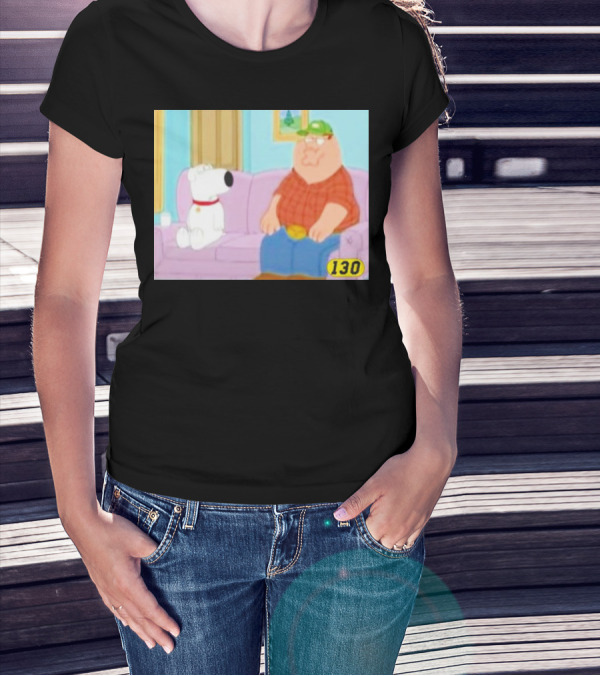 David Wearing Brian Griffin Peter Griffin On Couch 130 T-Shirt