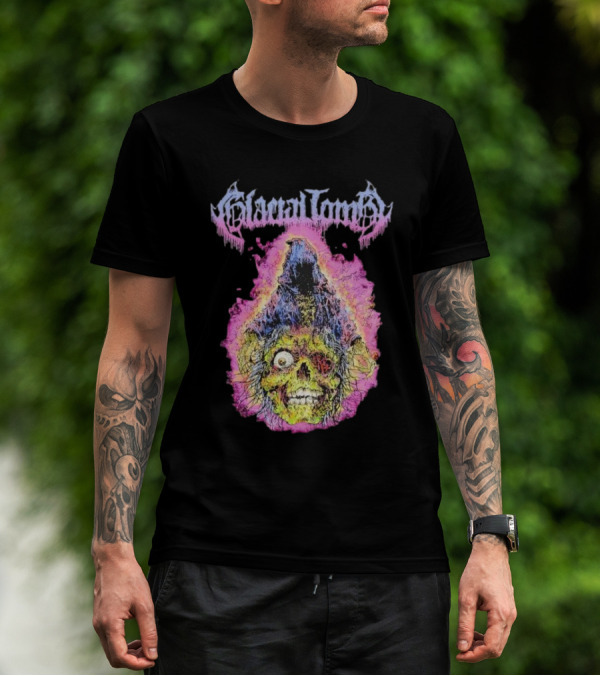 Glacial Tomb Necromancer Skull Flame T-Shirt