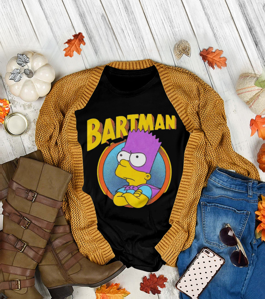 Bartman Simpsons Cartoon Superhero Iconic Character T-Shirt