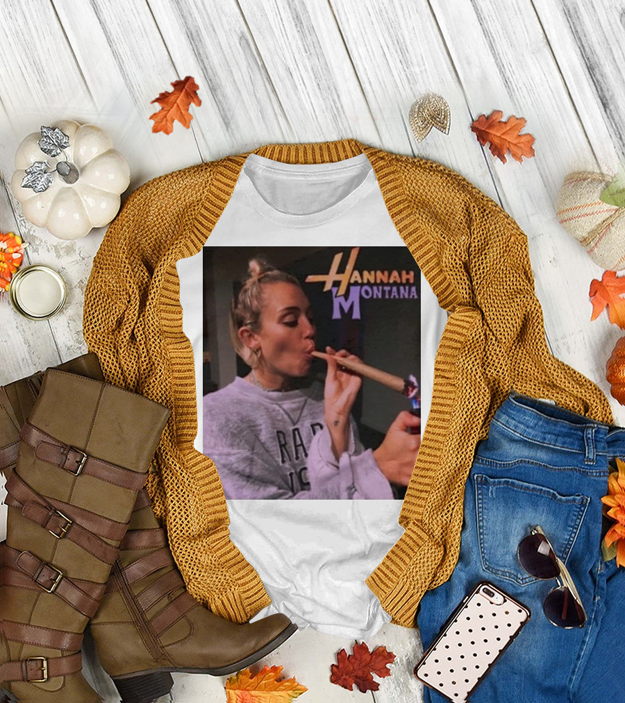 Disney Hannah Montana Smoking Weed Blunt T-Shirt