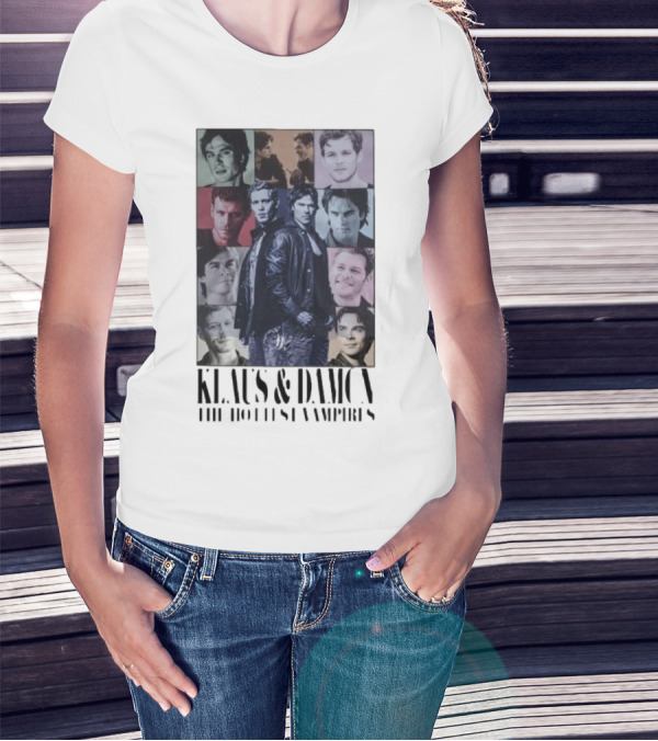 Klaus And Damon The Hottest Vampires Eras Tour T-Shirt