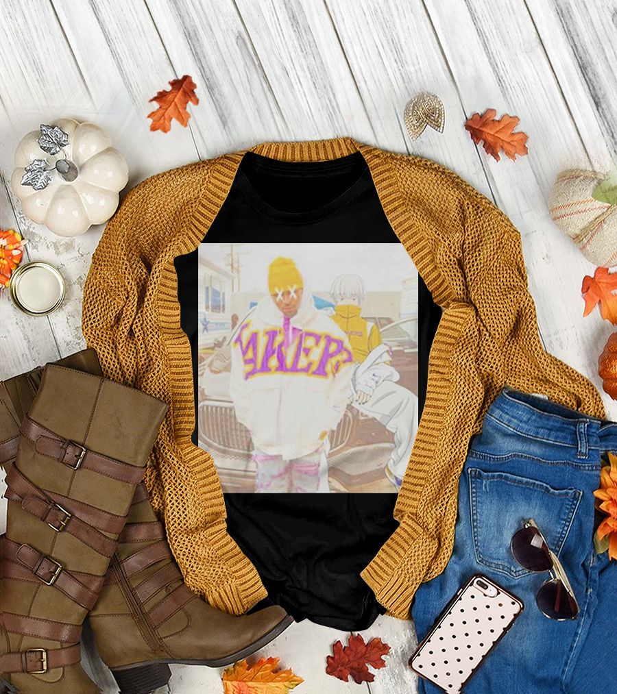 Chris Brown Lakers Jacket x Toge Inumaki Cursed Speech Collaboration T-Shirt