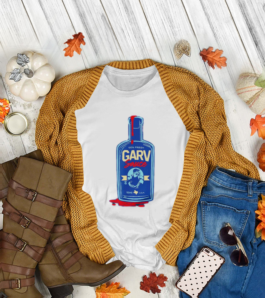 Mitch Garver Garv Sauce Texas Rangers 100% Fresh Texas U.S.A T-Shirt
