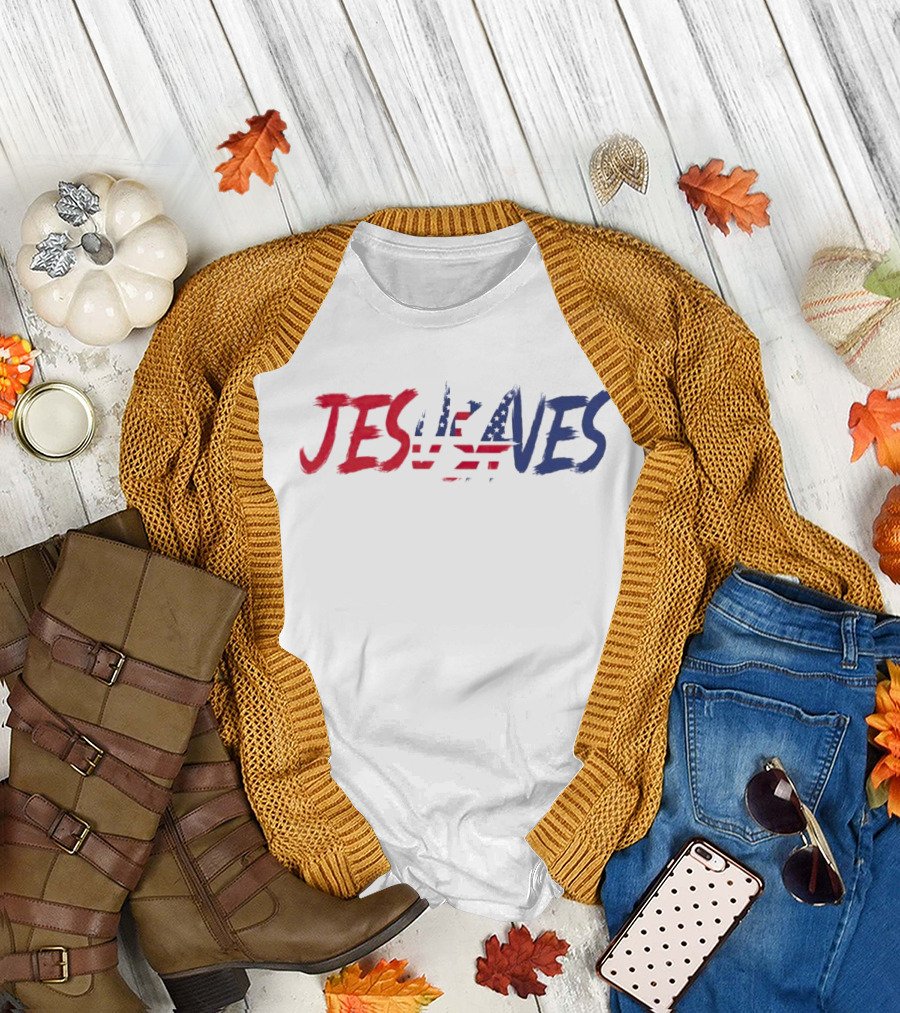 USA Flag Jesus Saves T-Shirt