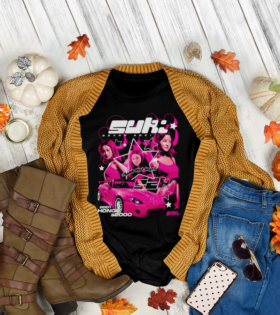 Suki Devon Aoki 2F2f 2001 Honda S2000 Racer Girl Power T-Shirt