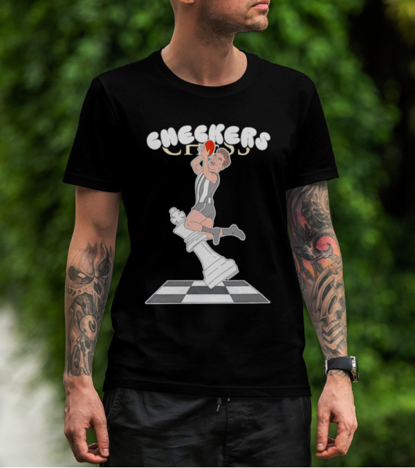 Checkers Chess Dunk King Piece Basketball Jumper T-Shirt