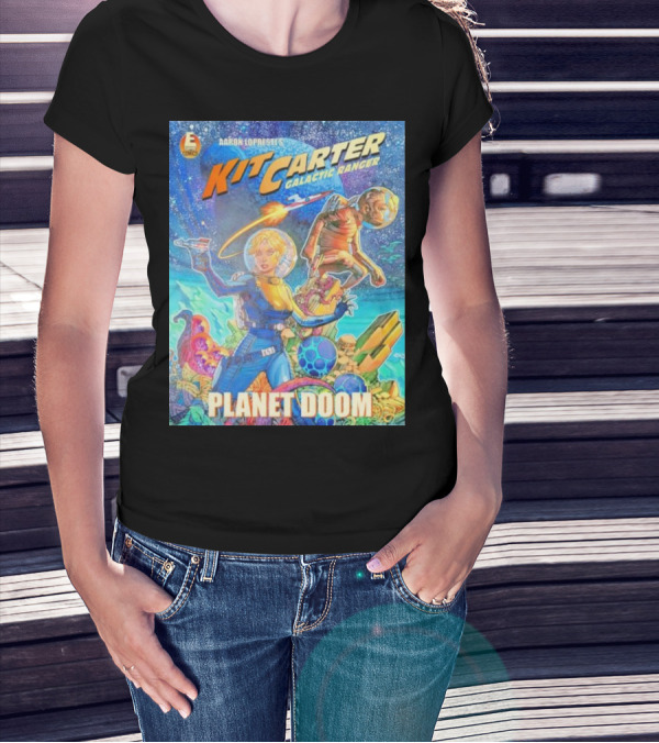 Kit Carter Galactic Ranger Planet Doom Halloween Edition Comic Cover T-Shirt