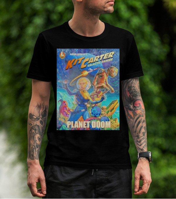 Kit Carter Galactic Ranger Planet Doom Halloween Edition Comic Cover T-Shirt