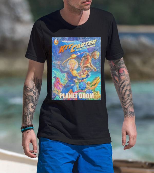 Kit Carter Galactic Ranger Planet Doom Halloween Edition Comic Cover T-Shirt