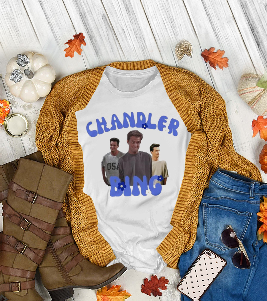 Chandler Bing Matthew Perry Iconic TV Show T-Shirt