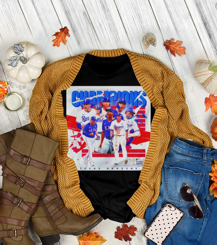 Texas Rangers MLB World Series Champions T-Shirt