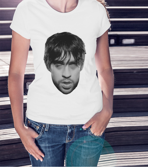 Bad Bunny Baticano Monochrome Face T-Shirt