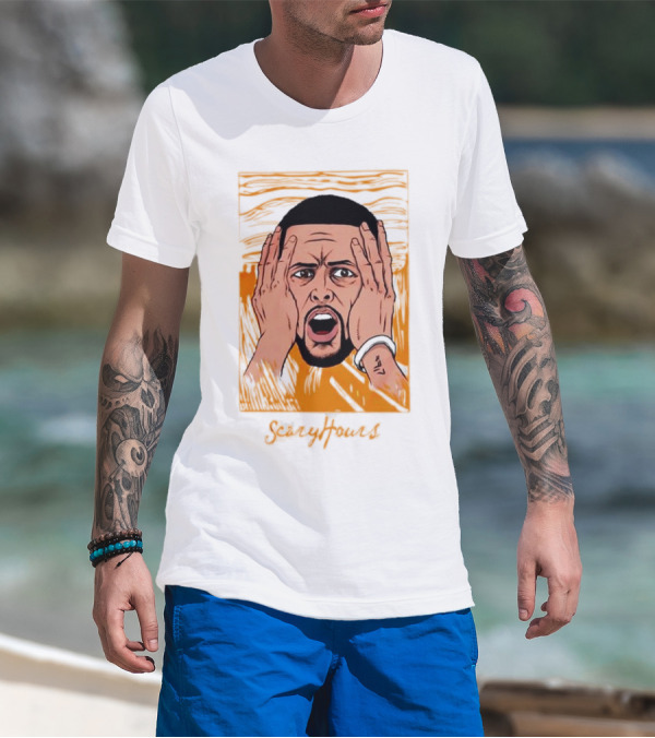 Drake Scary Hours White Munch Scream T-Shirt