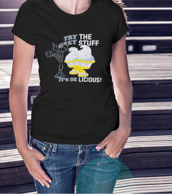 Try The Grey Stuff It’s DeLicious Cogsworth Ice Cream Cups T-Shirt